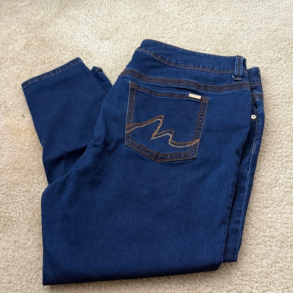 Melissa McCarthy Seven7 Dark Blue Skinny Leg Jeans